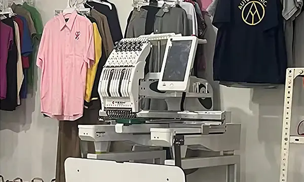 Como ajustar a posição correta do eixo da máquina de bordar