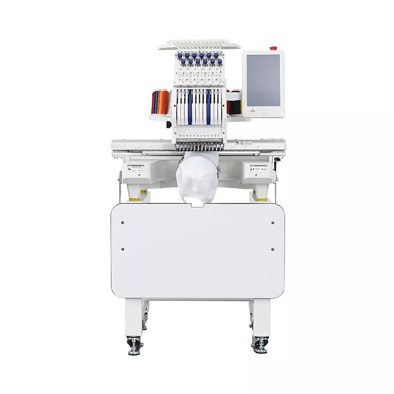 Máquina de bordar de uma cabeça com função de vestuário